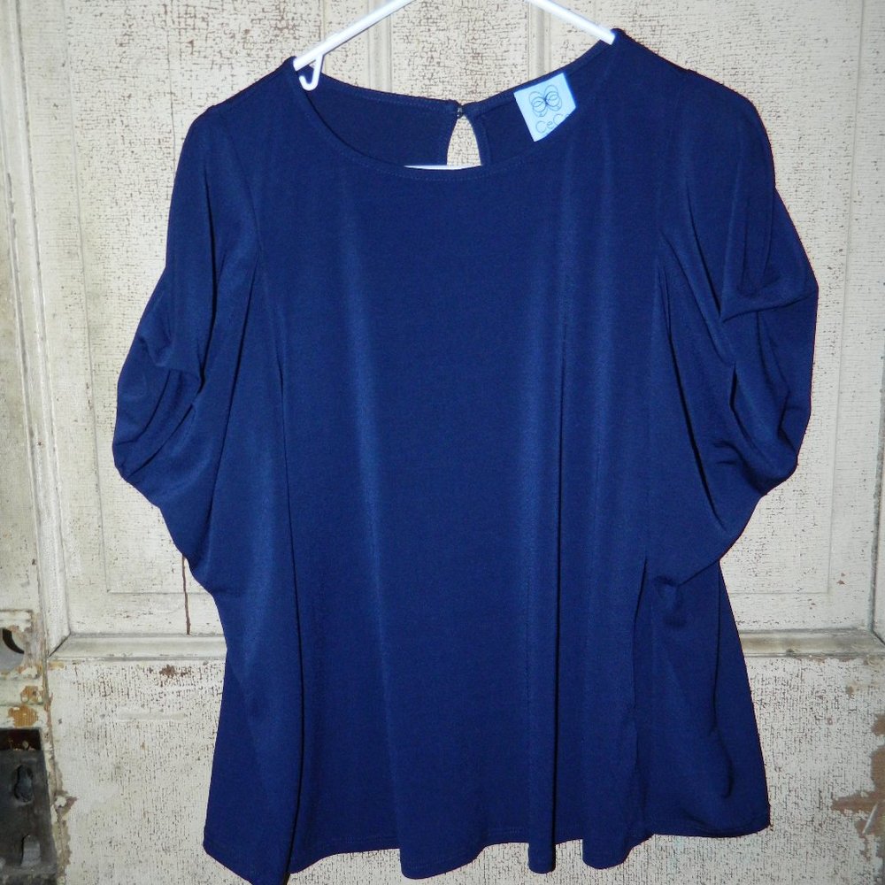 CeCe Balloon Sleeve Style Shirt Top Womens Size M (CC-21)